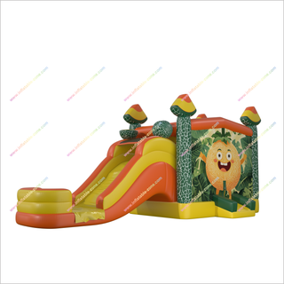 Best Cantaloupe Bounce House Slide Water Inflatable Fun Jumping Castle With Water Slide Combo Near Me - Inflatable-Zone