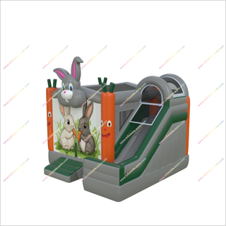 Charming Bunny Bounce Houses And Slides Combo Offers Big Inflatable Park Bouncy Castle With Slide Rental