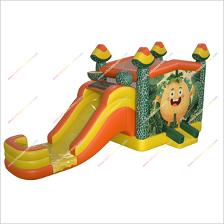 Best Cantaloupe Bounce House Slide Water Inflatable Fun Jumping Castle With Water Slide Combo Near Me - Inflatable-Zone