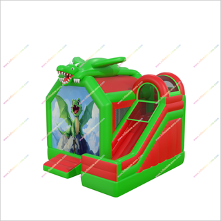 Dragon Themed Bouncy House And Slide Large Combo Bounce Castle With Slide Inflatable For Rent Near Me - Inflatable-Zone