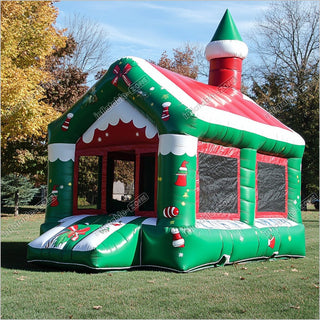 Inflatable Christmas Gifts Bounce Bouncy Castles Outdoor Play Yard Jump House Rentals Near Me