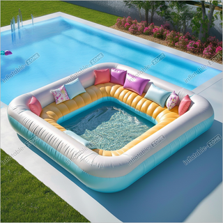 Luxurious Inflatable Sofa Pool Outdoor Play Water Sofa Pool Float Games To Play With Friends