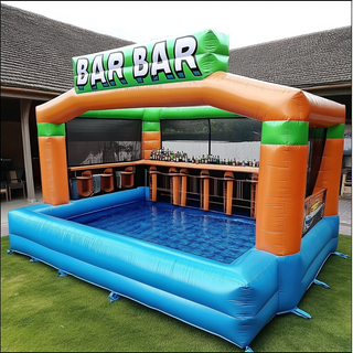 Inflatable Pool Bars for Adults Blow Up Backyard Bar Pool Rental