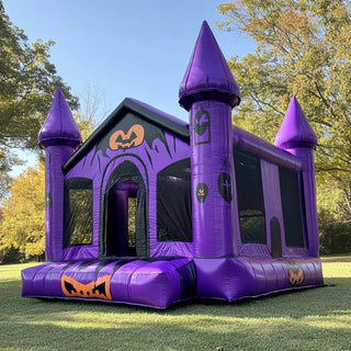 Inflatable Skeleton Bounce House Halloween Commercial Bouncy Castle Holiday Spooky Carnival Party