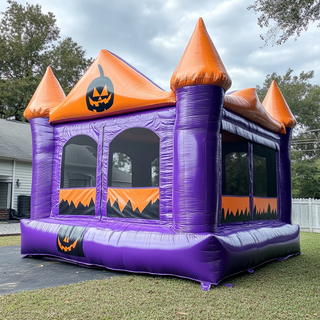 Indoor Outdoor Bounce House Funny Halloween Horror Pumpkin Bouncy Castle Inflatable Jumpers For Parties