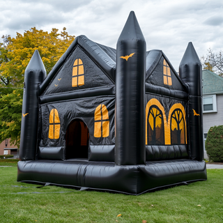 Halloween Inflatable Castle Haunted House Party Jump Inflatables Near Me Pumpkin Bounce House Rental