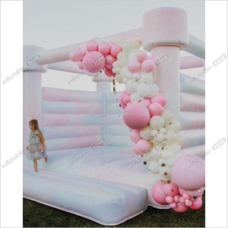 Pastel Color Wedding Jumping House Party Bounce House