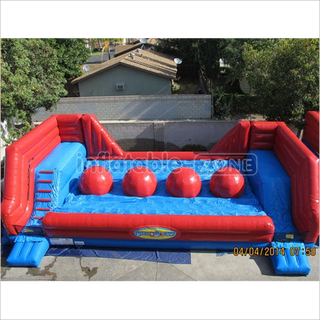 Big Balls Wipeout Run Inflatable Obstacle Course