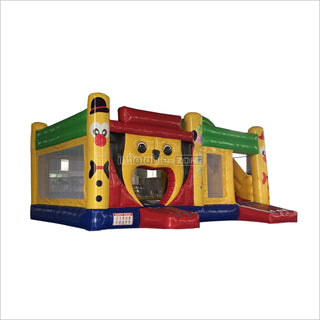 Commercial Big Mouth Puppy Bounce House Inflatable Combo With Slide Indoor Jumping Castle Hire