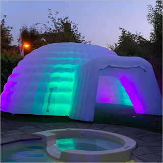 Commercial LED Lighting Inflatable Igloo Tent Night Club Near Me Backyard Party Inflatable Air Dome Tent For Camping