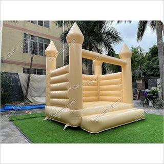 New Color Peach Bounce House Castle