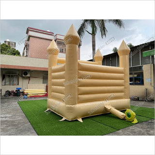 New Color Peach Bounce House Castle