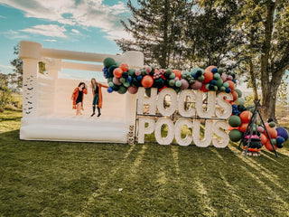 White Bounce House For Halloween Party