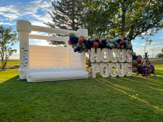 White Bounce House For Halloween Party