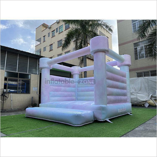 Commercial Tie Dye Inflatable Wedding Castle White Jumper Bouncer Colorful Bounce House For Party And Events