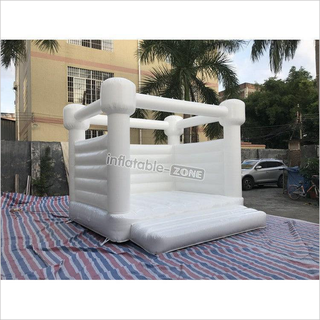 Commercial White Jumping Castle Indoor Wedding Inflatable Bounce House