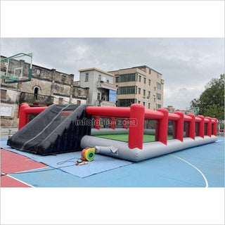 Outdoor Inflatable Football Pitch Playground Giant Inflatable Soccer Field For Inflatable Sports Game