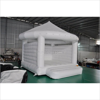 White Inflatable Castle Wedding Inflatable Bouncer Jumping Castle House