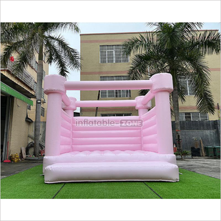 Pastel Inflatable Bouncy Castle, Pink Bounce House