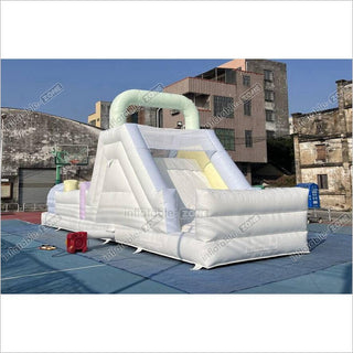 Large Inflatable Obstacle Course Slip And Slide Birthday Party Fun Obstacle Course For Adults