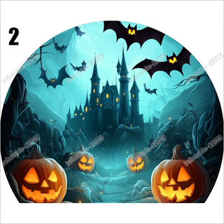 Halloween Haunted Snow Globe Inflatable Airquee Snow Globe Outdoor Inflatable Snow Globe With Blowing Snow