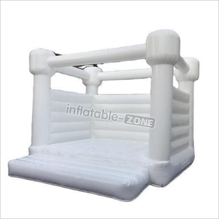 Commercial White Jumping Castle Indoor Wedding Inflatable Bounce House