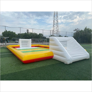 Inflatable Football Arena Pitch, Inflatable Soccer Arena Field With Abstacle Soccer Field