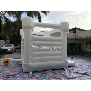 Commercial White Jumping Castle Indoor Wedding Inflatable Bounce House