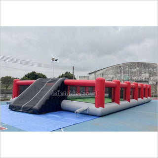 Outdoor Inflatable Football Pitch Playground Giant Inflatable Soccer Field For Inflatable Sports Game