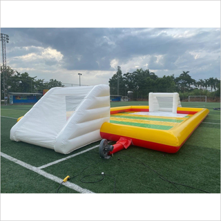 Inflatable Football Arena Pitch, Inflatable Soccer Arena Field With Abstacle Soccer Field