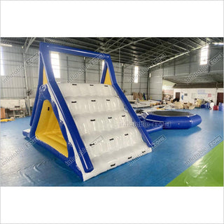 Commercial Large Inflatable Water Floating Slides Combo Inflatable Trampoline Sea Sports Games