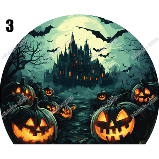 Halloween Haunted Snow Globe Inflatable Airquee Snow Globe Outdoor Inflatable Snow Globe With Blowing Snow