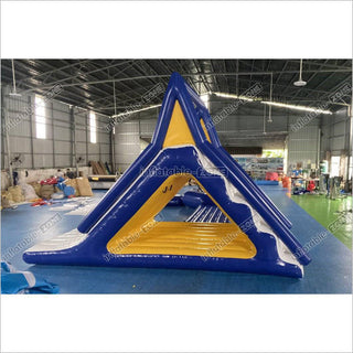 Commercial Large Inflatable Water Floating Slides Combo Inflatable Trampoline Sea Sports Games