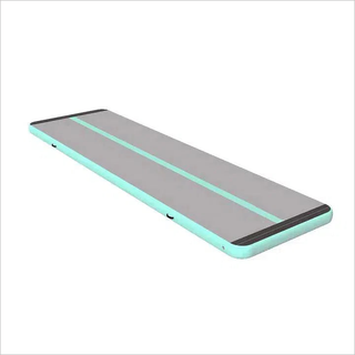 Mint Green Gray Air Tumble Mat Gymnastics Track