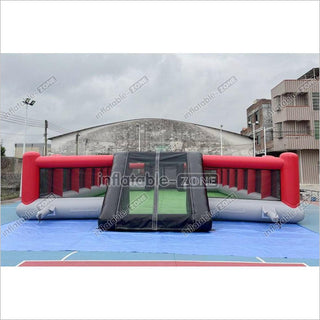 Outdoor Inflatable Football Pitch Playground Giant Inflatable Soccer Field For Inflatable Sports Game