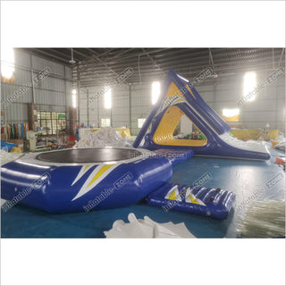 Floating Inflatable Water Park Set Large Water Trampoline With Slides Climbing Water Toy For Sea And Lake