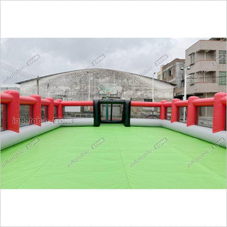 Outdoor Inflatable Football Pitch Playground Giant Inflatable Soccer Field For Inflatable Sports Game