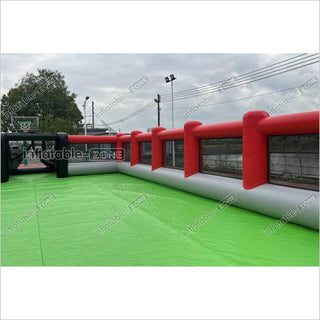 Outdoor Inflatable Football Pitch Playground Giant Inflatable Soccer Field For Inflatable Sports Game