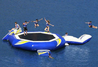 Classic Inflatable Water Trampoline Set Inflatable Floating Water Game Toys - Inflatable-Zone