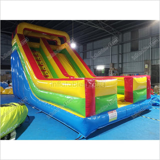 Inflatable Dry Slide Colorful Out Blow Up Slide Jumper