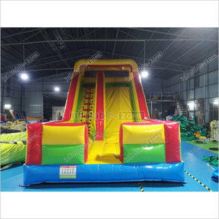 Inflatable Dry Slide Colorful Out Blow Up Slide Jumper