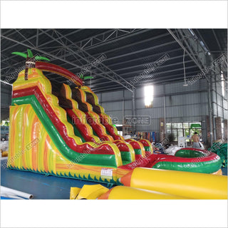 Inflatable Water Slide Slipping Slide With Pool Blow Up Bounce Slides