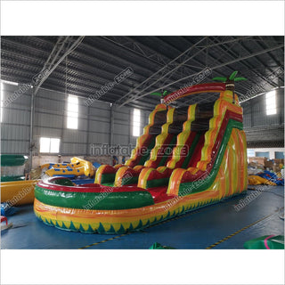 Inflatable Water Slide Slipping Slide With Pool Blow Up Bounce Slides