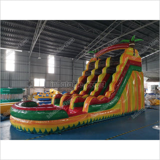 Inflatable Water Slide Slipping Slide With Pool Blow Up Bounce Slides