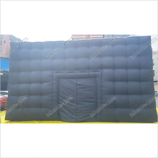 Black Giant Inflatable Cube Tent Party Disco Booth Nightclub Outdoor Inflatable Disco Tent