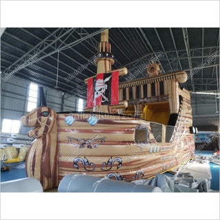 Inflatable Pirate Ship Slide Bouncy House Blow Up Slide Jumper