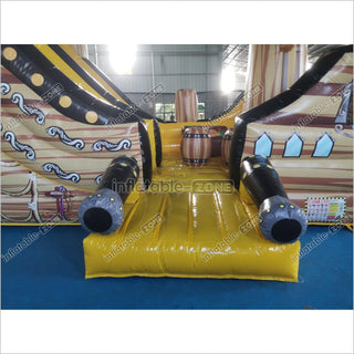 Inflatable Pirate Ship Slide Bouncy House Blow Up Slide Jumper