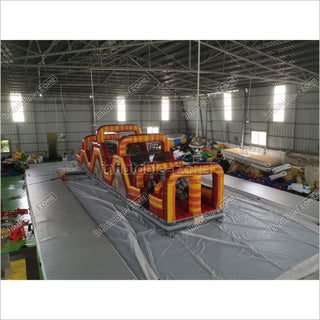 Inflatable Obstacle Course Bounce House Ninja Warrior Course Indoor Obstacle Course