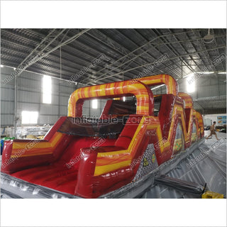 Inflatable Obstacle Course Bounce House Ninja Warrior Course Indoor Obstacle Course