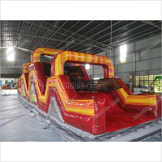 Inflatable Obstacle Course Bounce House Ninja Warrior Course Indoor Obstacle Course